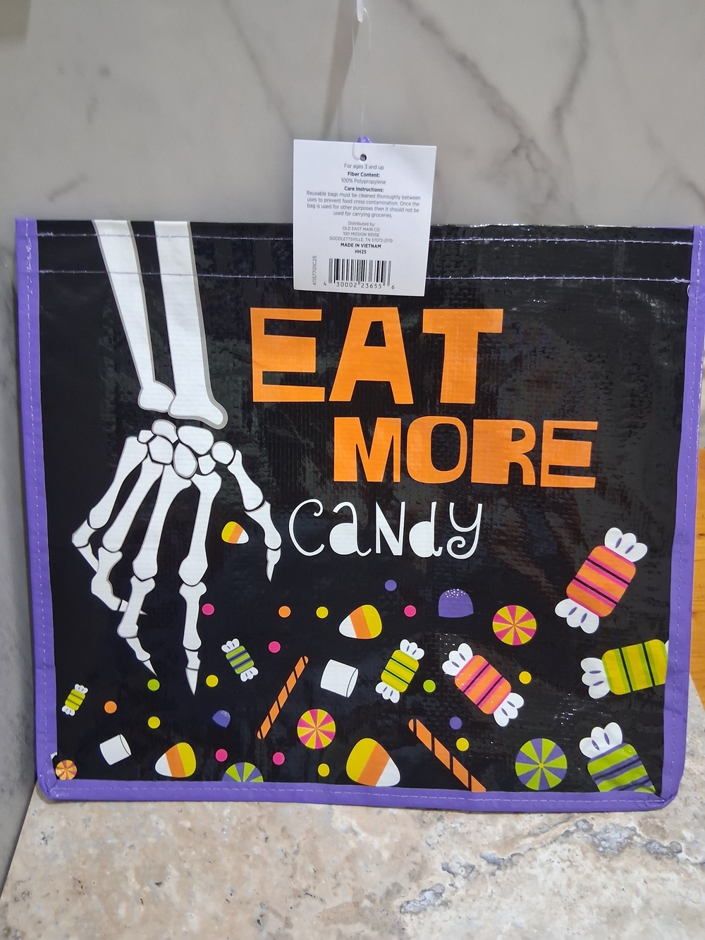 Halloween Tote Bag - Black & Purple